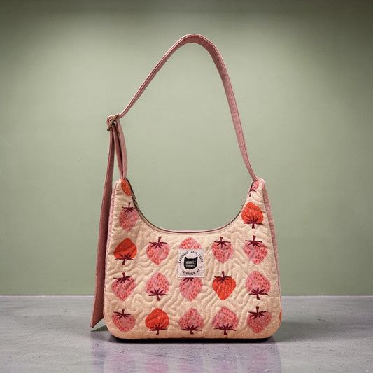 Strawberries Crescent Bag