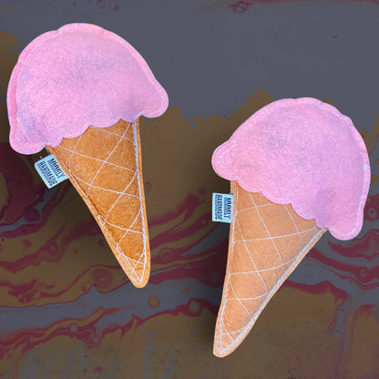 Ice Cream Cone Catnip Toy