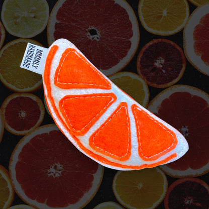 Orange Slice Catnip Toy