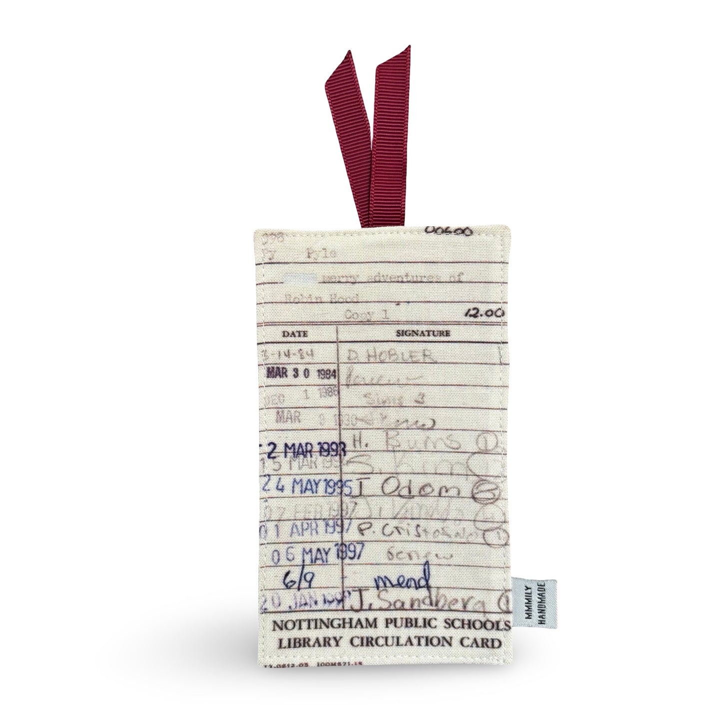 Library Card Bookmarks