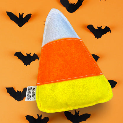 Candy Corn Catnip Toy
