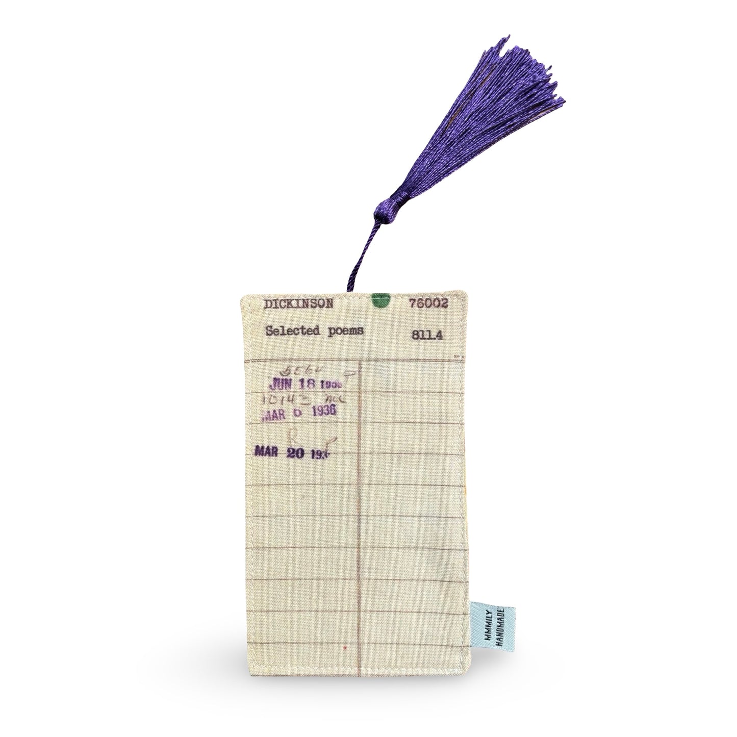 Library Card Bookmarks