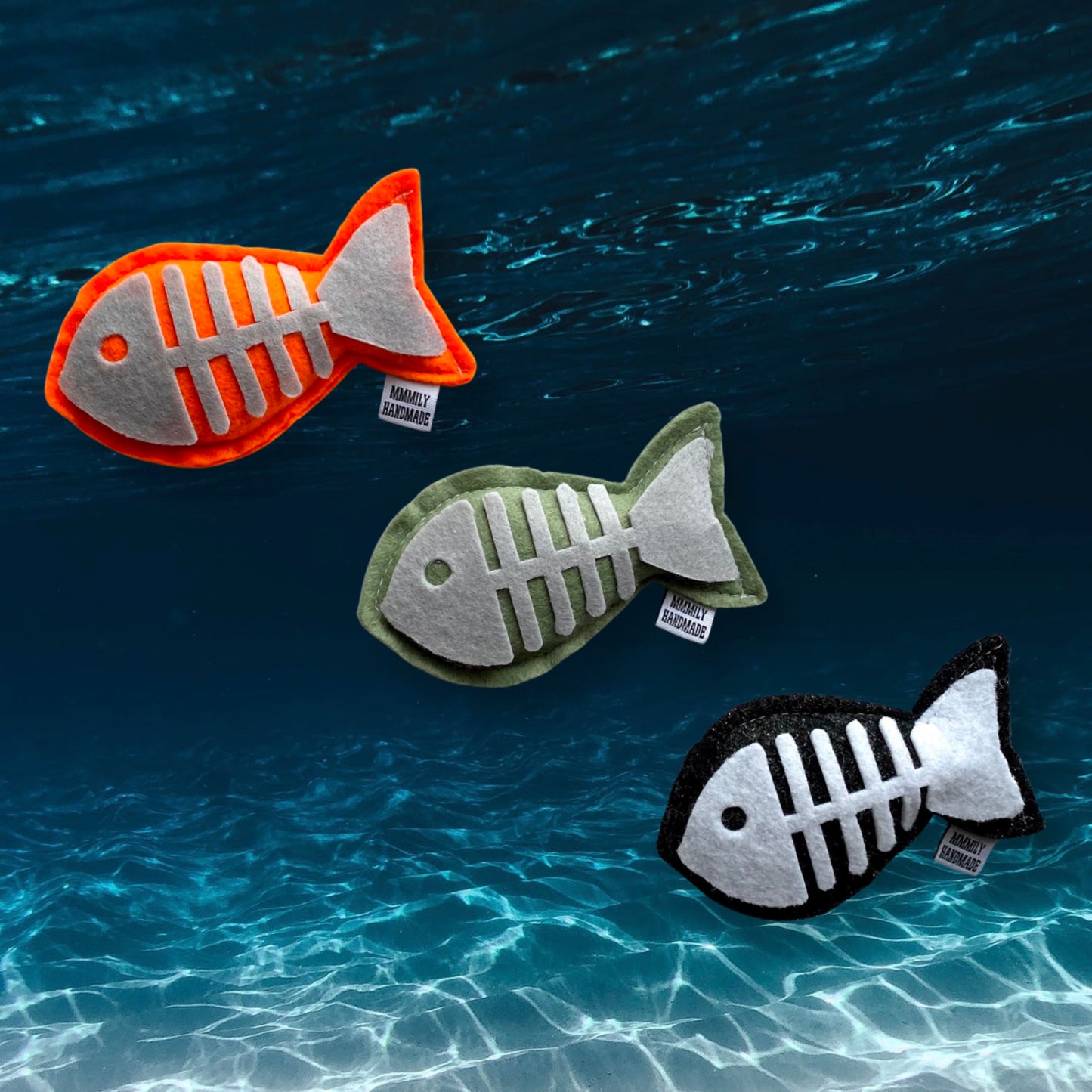 Fish Bones Catnip Toy