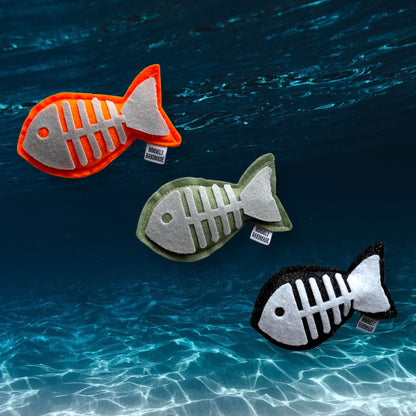 Fish Bones Catnip Toy