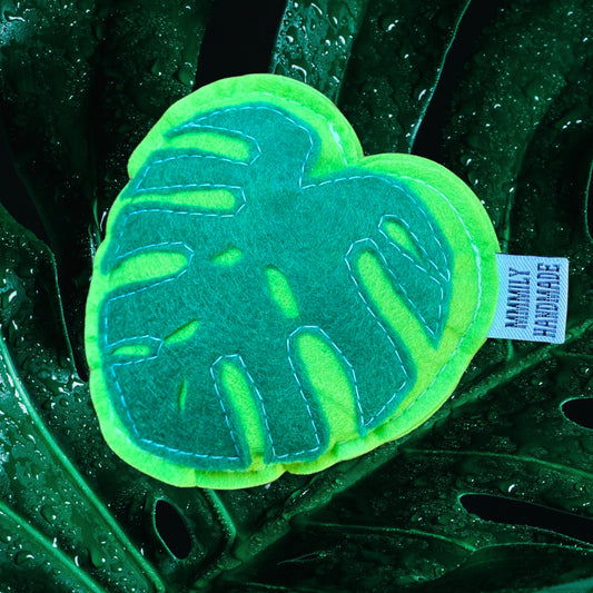 Monstera Leaf Catnip Toy