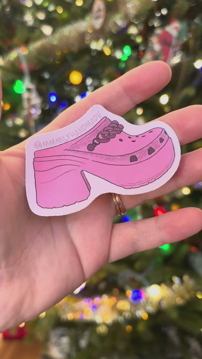 Platform Croc Vinyl Sticker