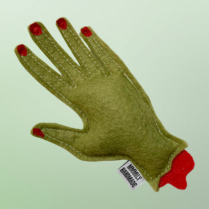 Severed Hand Catnip Toy