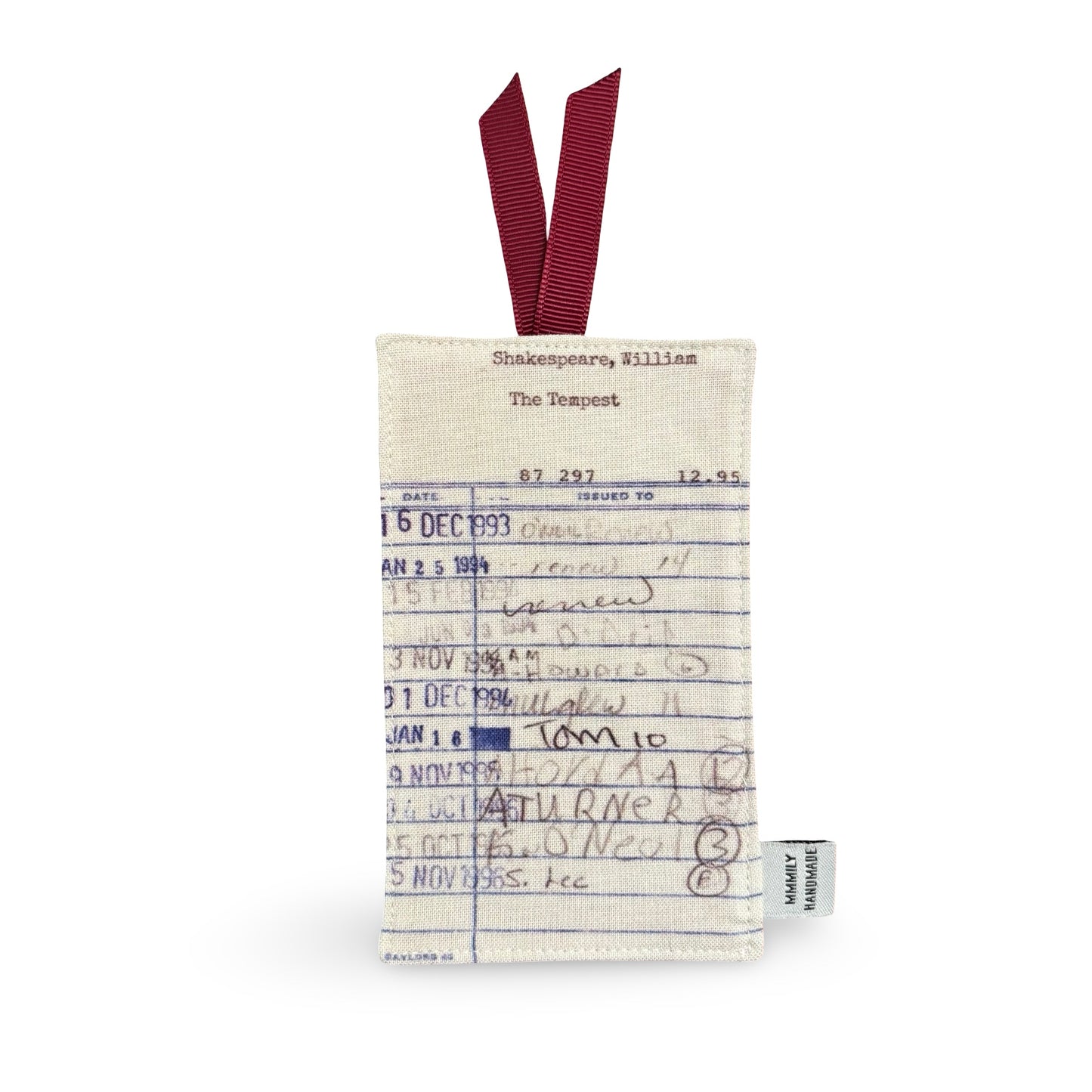 Library Card Bookmarks